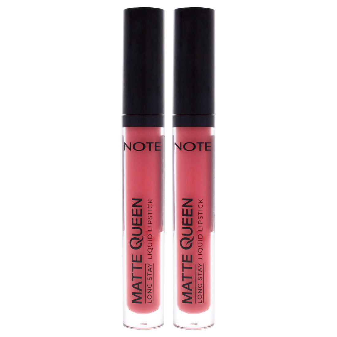 Matte Queen Liquid Lipstick - 12 Blush Amour by Note Cosmetique for Women - 0.14 oz Lipstick - Pack of 2
