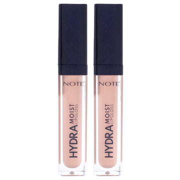 Hydramoist Lipgloss - 01 Nude Style by Note Cosmetique for Women - 0.2 oz Lip Gloss - Pack of 2