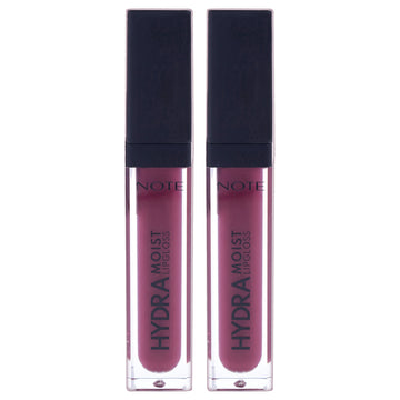 Hydramoist Lipgloss - 10 Love Whisper by Note Cosmetique for Women - 0.2oz Lip Gloss - Pack of 2
