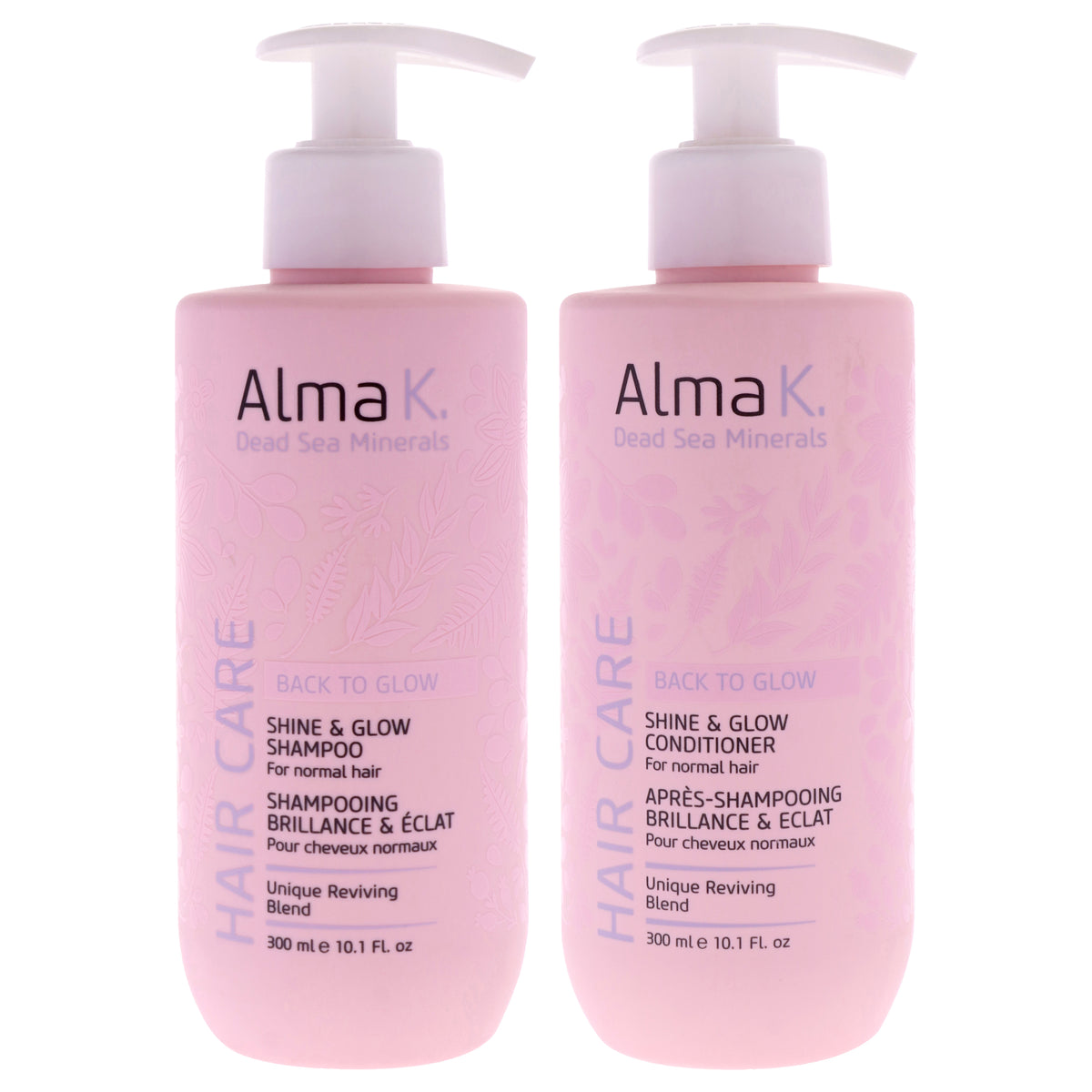 Shine and Glow Shampoo and Conditioner Kit by Alma K for Women - 2 Pc Kit 10.1oz Shampoo, 10.1oz Conditioner