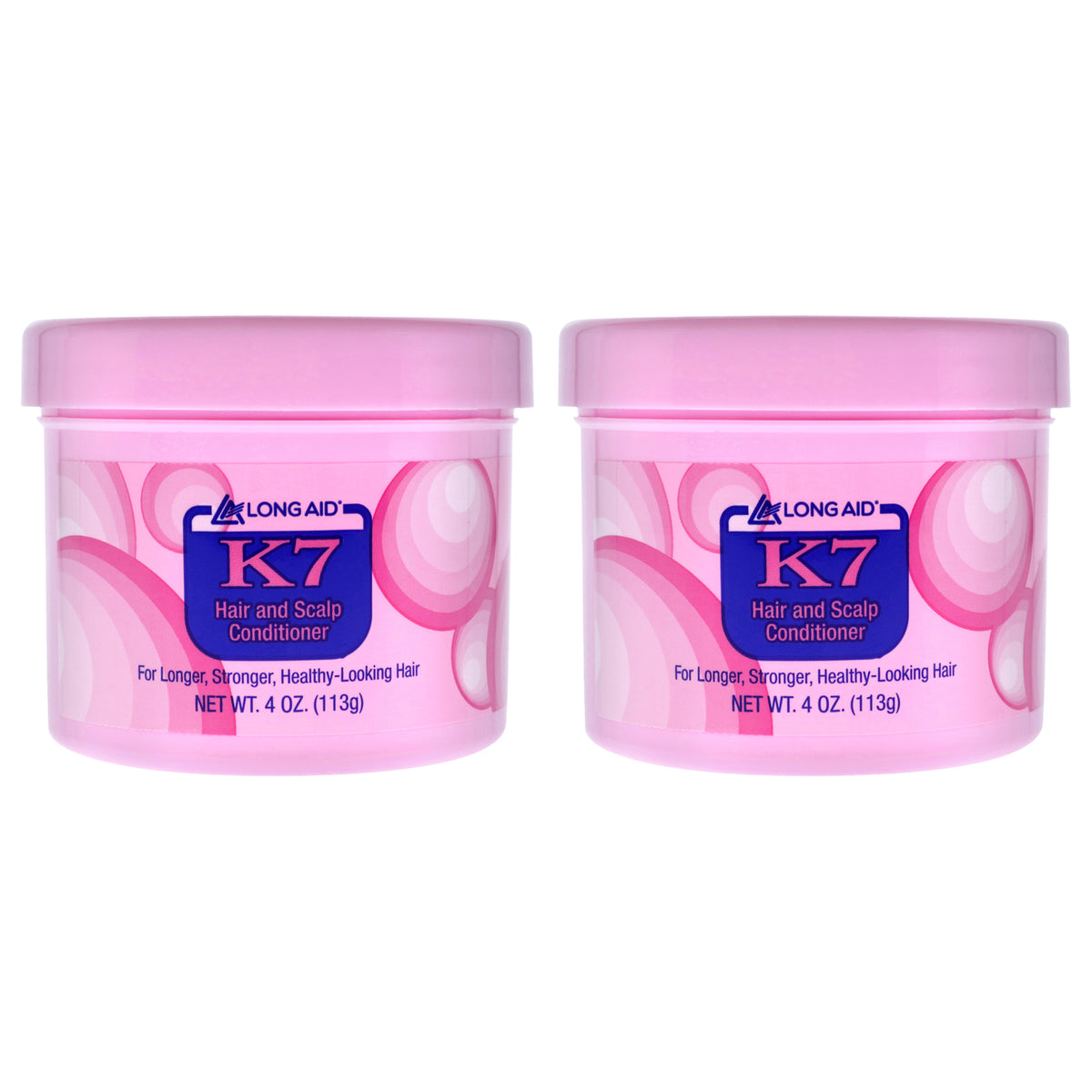 Long-Aid K7 Hair and Scalp Conditioner by Ampro for Women - 4 oz Conditioner - Pack of 2