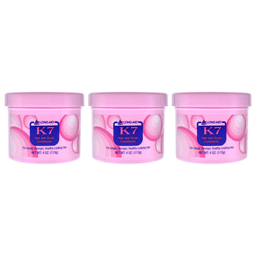 Long-Aid K7 Hair and Scalp Conditioner by Ampro for Women - 4 oz Conditioner - Pack of 3