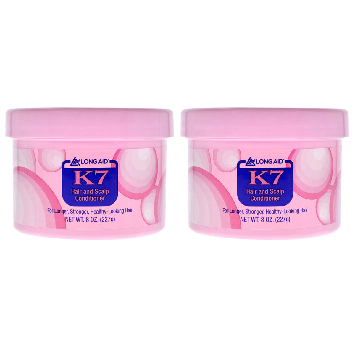 Long-Aid K7 Hair and Scalp Conditioner by Ampro for Women - 8 oz Conditioner - Pack of 2