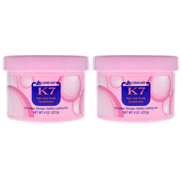 Long-Aid K7 Hair and Scalp Conditioner by Ampro for Women - 8 oz Conditioner - Pack of 2