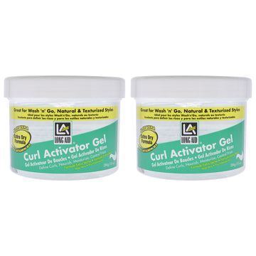 Long-Aid Curl Activator Gel - Extra Dry by Ampro for Women - 10 oz Gel - Pack of 2