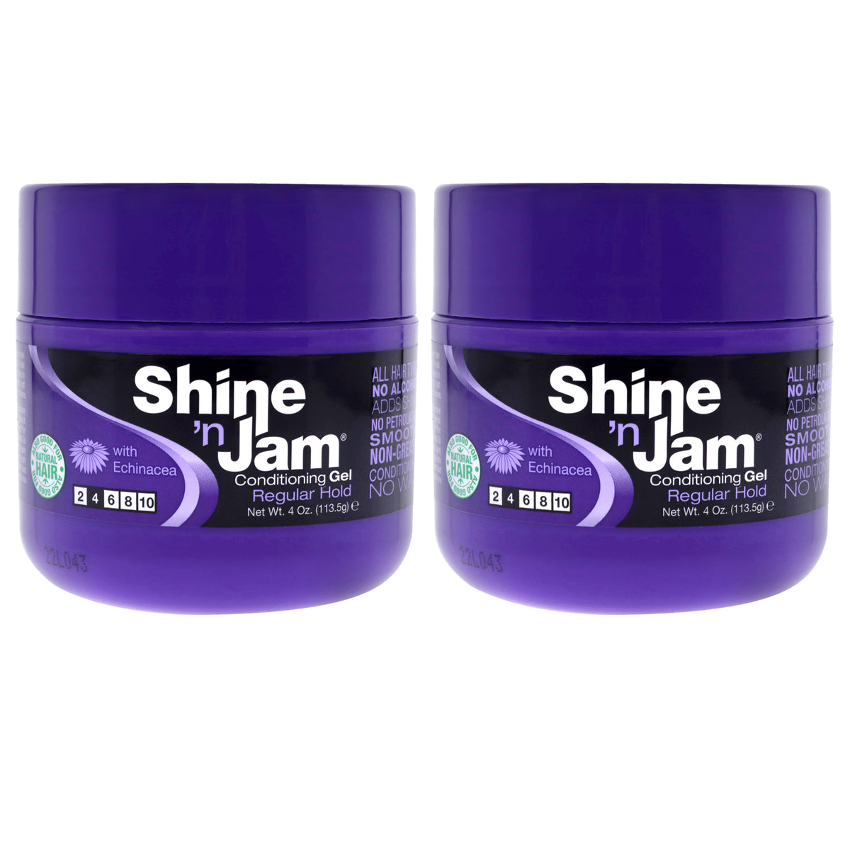 Shine-n-Jam Gel - Regular Hold by Ampro for Women - 4 oz Gel - Pack of 2