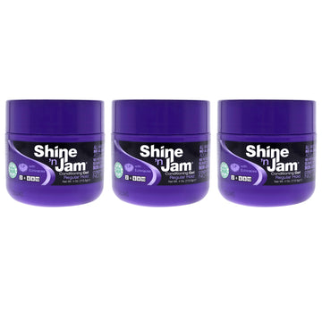 Shine-n-Jam Gel - Regular Hold by Ampro for Women - 4 oz Gel - Pack of 3
