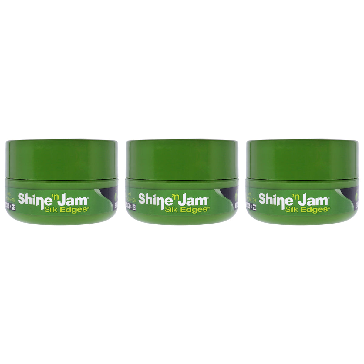 Shine-n-Jam Edges - Olive Oil by Ampro for Women - 2.25 oz Gel - Pack of 3