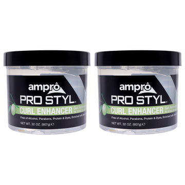 Pro Styl Gel Curl Enhancer - Extra Dry Hair by Ampro for Women - 32 oz Gel - Pack of 2