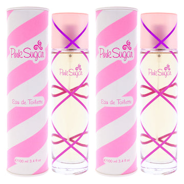 Pink Sugar by Aquolina for Women - 3.4 oz EDT Spray - Pack of 2