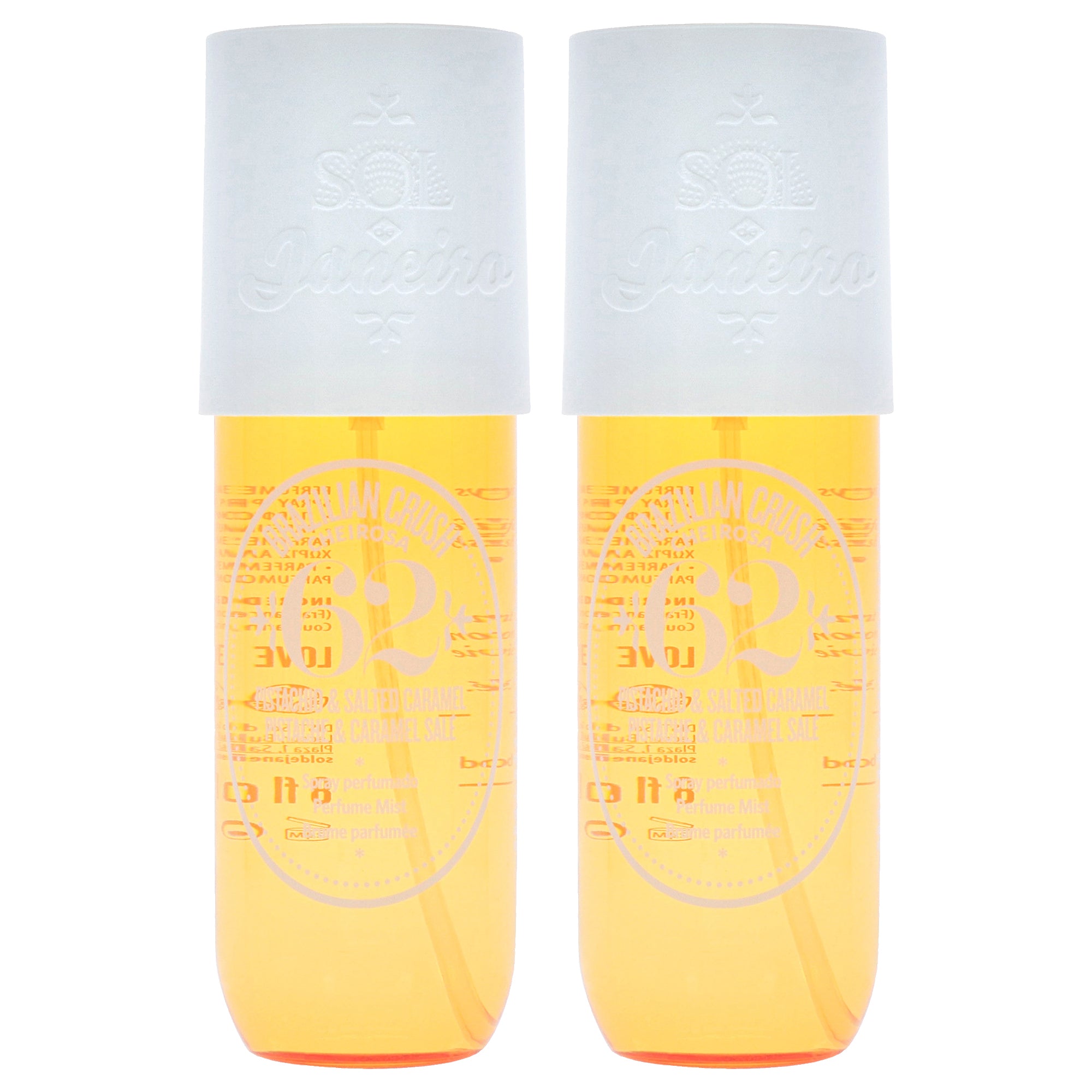 Brazilian Crush Cheirosa 62- Pistacho and Salted Caramel by Sol de Janeiro for Unisex - 8 oz Perfume Mist - Pack of 2