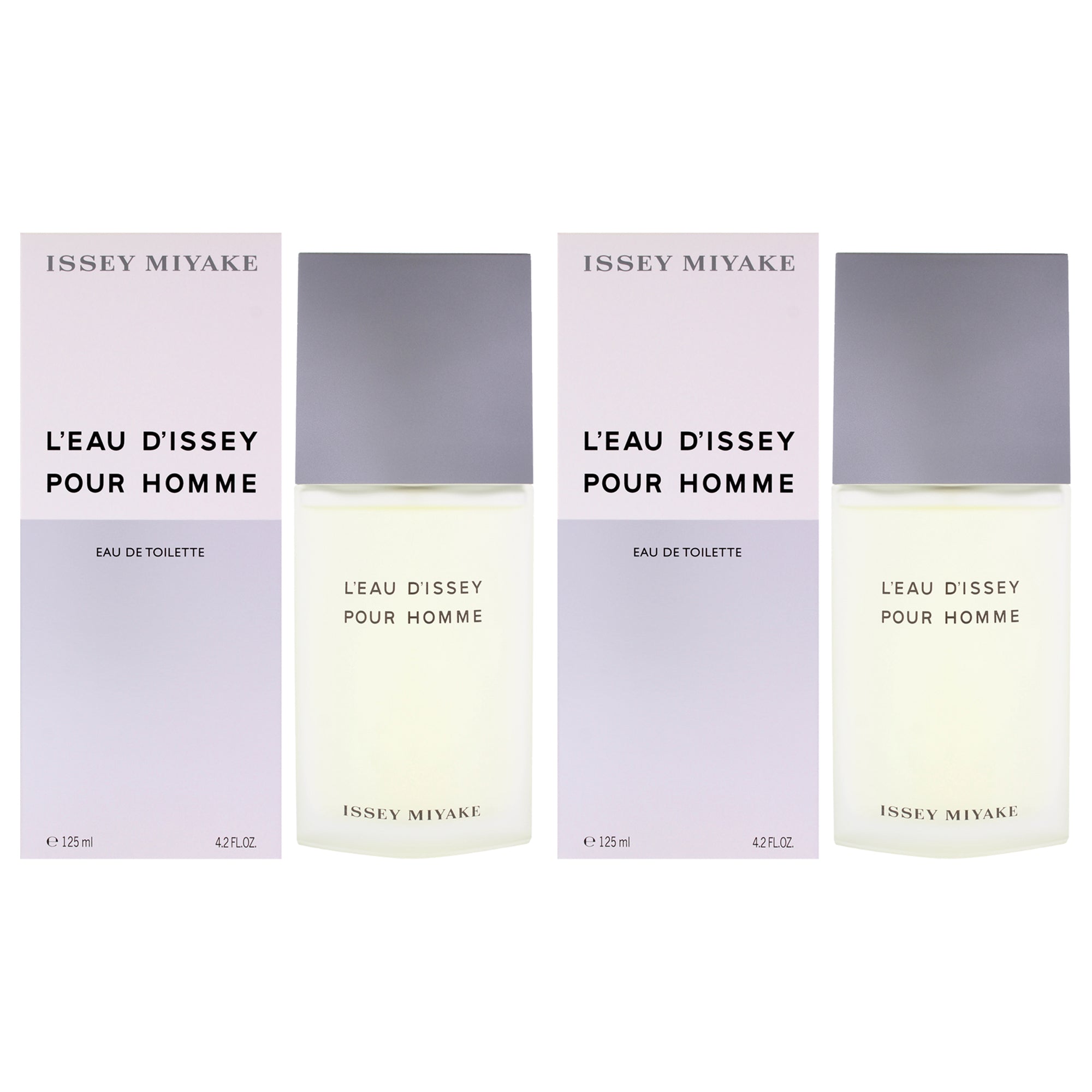 Leau Dissey by Issey Miyake for Men - 4.2 oz EDT Spray - Pack of 2