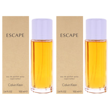 Escape by Calvin Klein for Women - 3.4 oz EDP Spray - Pack of 2