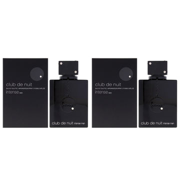 Club De Nuit Intense by Armaf for Men - 3.6 oz EDT Spray - Pack of 2