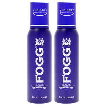 Fragrance Body Spray - Royal by Fogg for Men - 5 oz Body Spray - Pack of 2