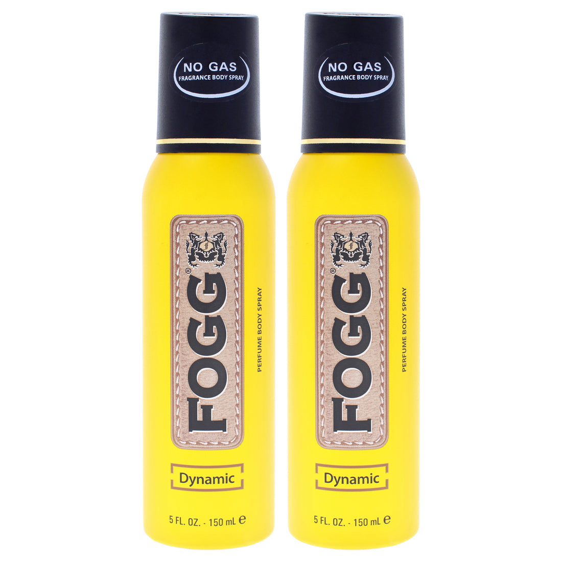 Fragrance Body Spray - Dynamic by Fogg for Men - 5 oz Body Spray - Pack of 2