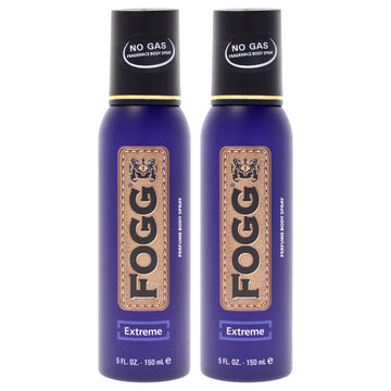 Fragrance Body Spray - Extreme by Fogg for Men - 5 oz Body Spray - Pack of 2