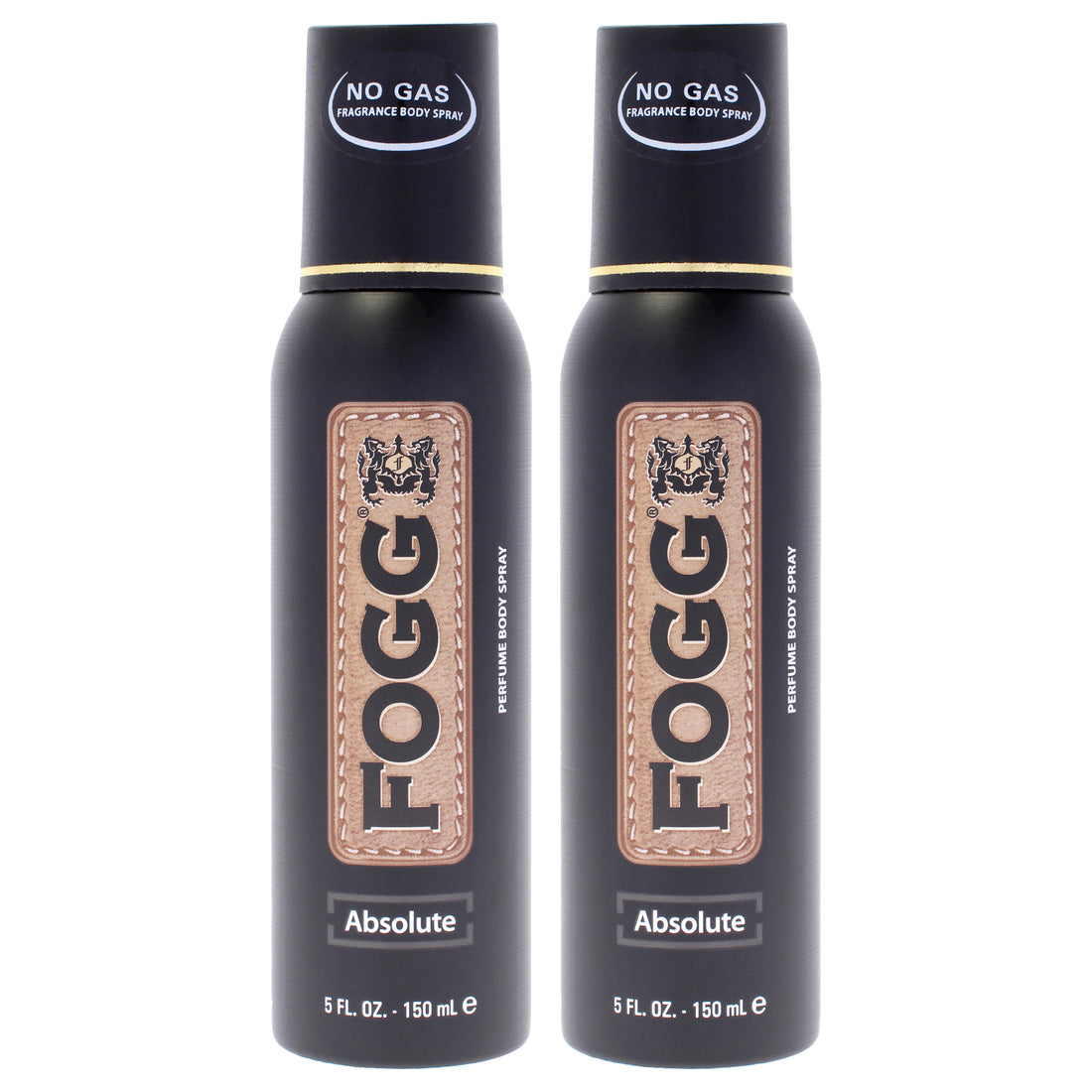 Fragrance Body Spray - Absolute by Fogg for Men - 5 oz Body Spray - Pack of 2