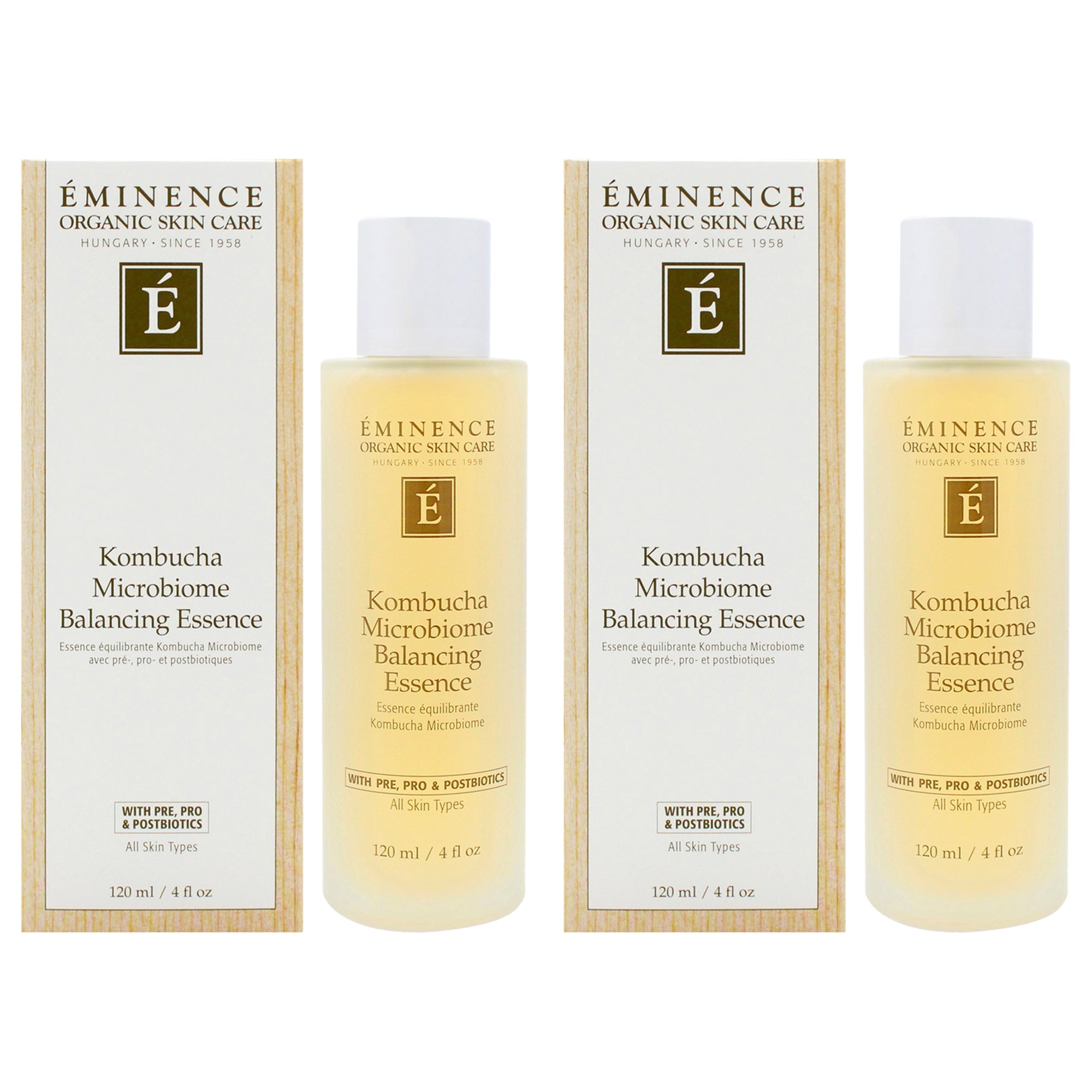 Kombucha Microbiome Balancing Essence by Eminence for Unisex - 4 oz Toner - Pack of 2
