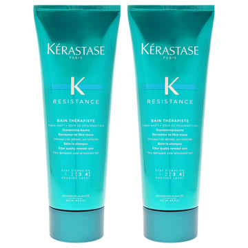 Resistance Bain Therapiste Shampoo by Kerastase for Unisex - 8.5 oz Shampoo - Pack of 2