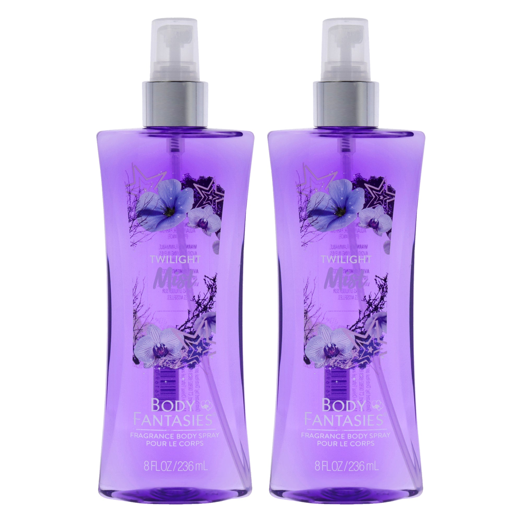 Signature Twilight Mist Fragrance Body Spray by Body Fantasies for Women - 8 oz Body Spray - Pack of 2
