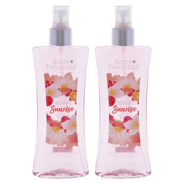 Sweet Sunrise by Body Fantasies for Women - 8 oz Body Spray - Pack of 2