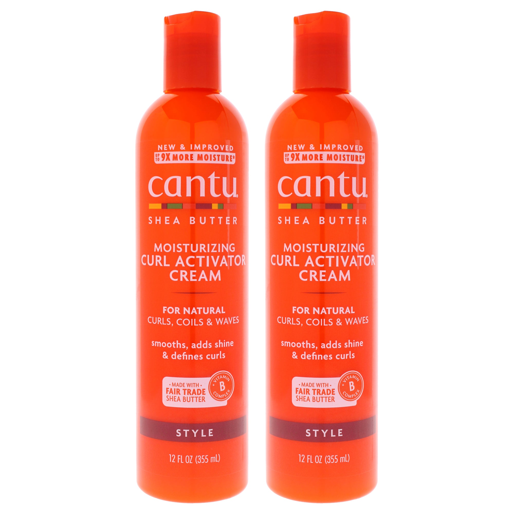 Shea Butter Moisturizing Curl Activator Cream by Cantu for Unisex - 12 oz Cream - Pack of 2