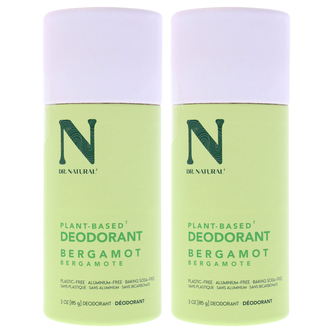 Deodorants Stick - Bergamot by Dr. Natural for Unisex - 3 oz Deodorant Stick - Pack of 2