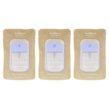 Power Mist Hydrating Hand Sanitizer - Beach Coco by Touchland for Unisex - 1 oz Hand Sanitizer - Pack of 3