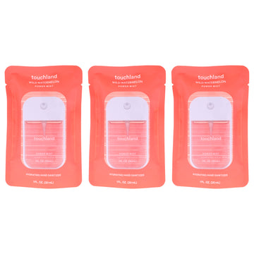 Power Mist Hydrating Hand Sanitizer - Wild Watermelon by Touchland for Unisex - 1 oz Hand Sanitizer - Pack of 3