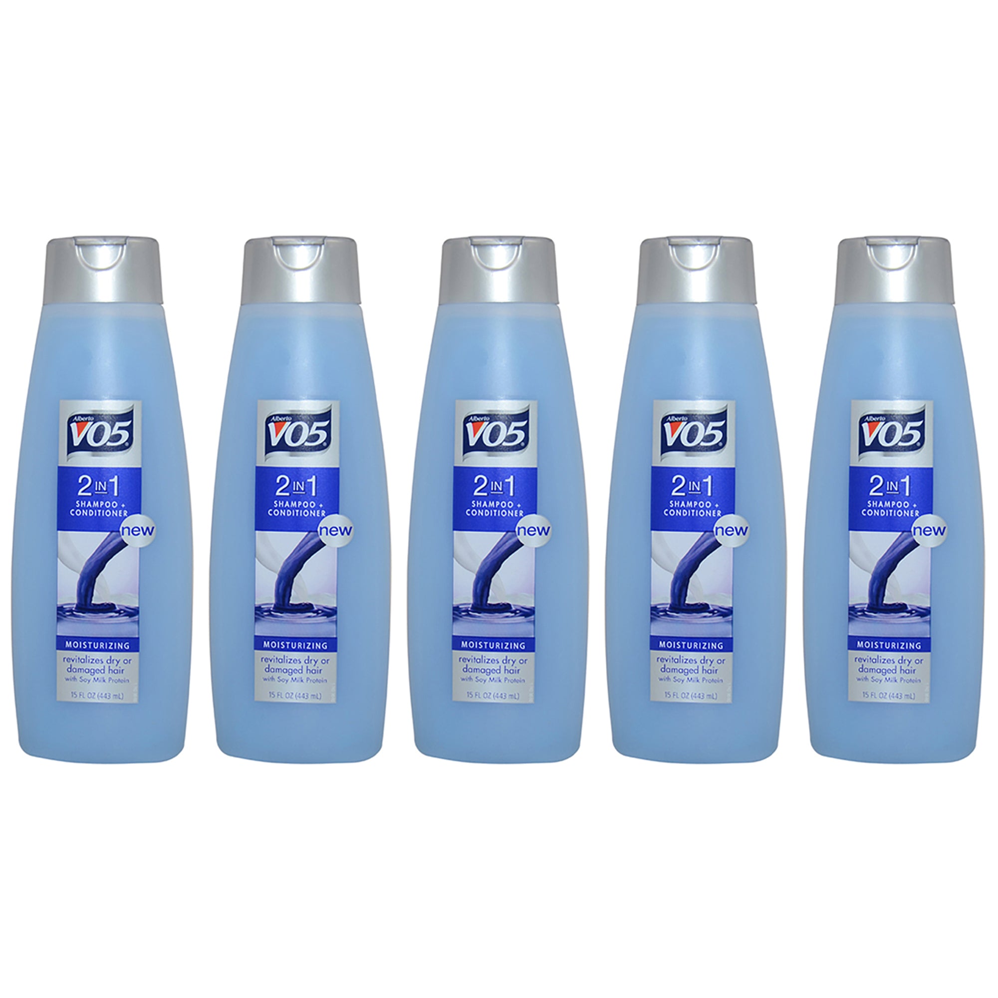2 in 1 Shampoo and Conditioner by Alberto VO5 for Unisex - 15 oz Shampoo and Conditioner - Pack of 5