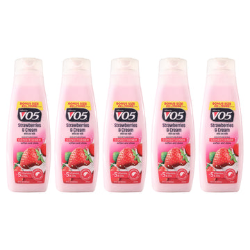 Moisturizing Strawberries Cream Conditioner by Alberto VO5 for Unisex - 15 oz Conditioner - Pack of 5