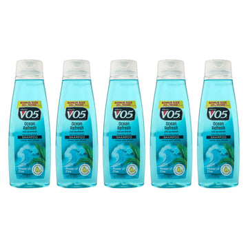 Revitalizing Ocean Refresh Shampoo by Alberto VO5 for Unisex - 15 oz Shampoo - Pack of 5