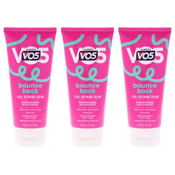 Bounce Back Curl Defining Cream by Alberto VO5 for Unisex - 6 oz Cream - Pack of 3