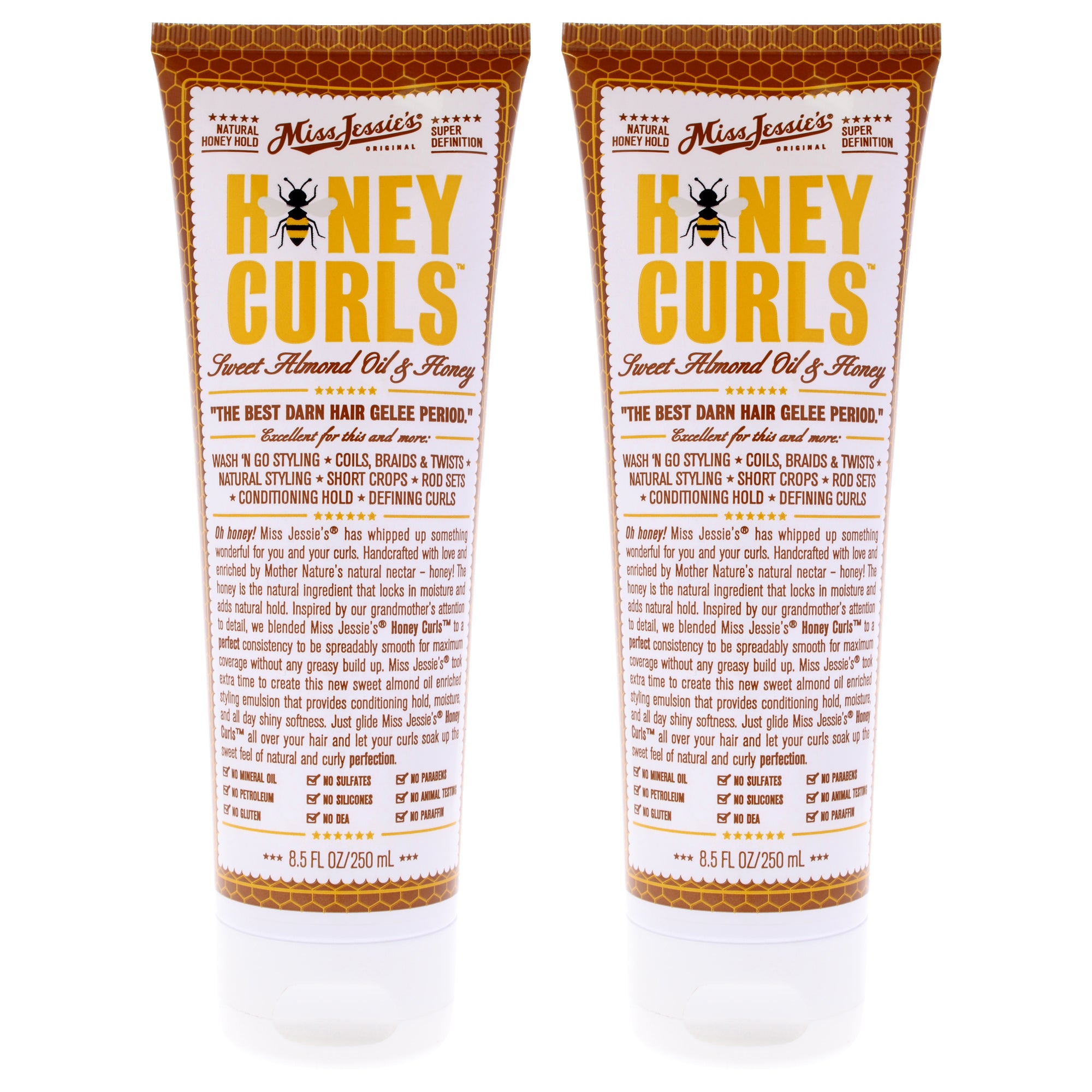 Honey Curls by Miss Jessies for Unisex - 8.5 oz Emulsion - Pack of 2
