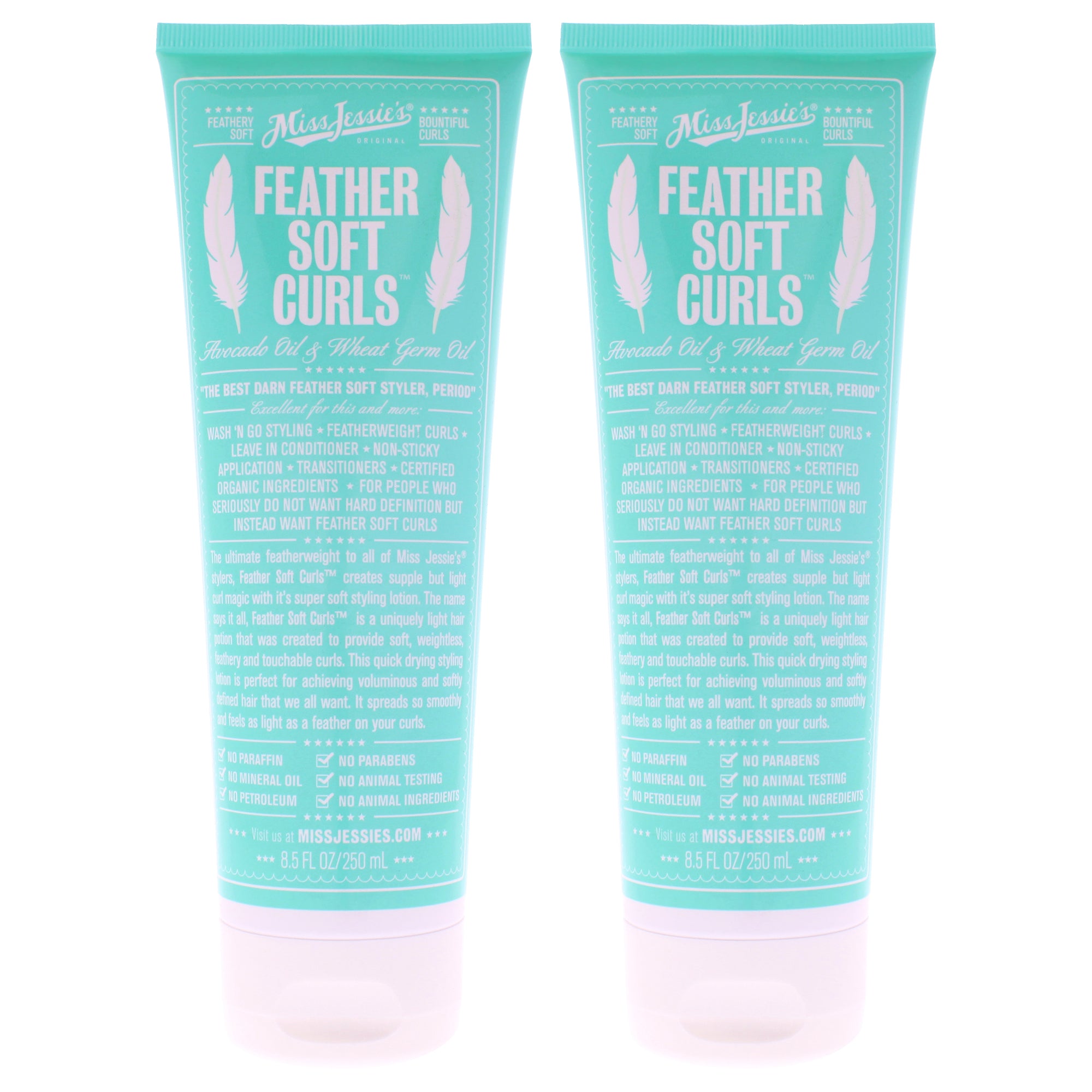 Feather Soft Curls by Miss Jessies for Unisex - 8.5 oz Conditioner - Pack of 2