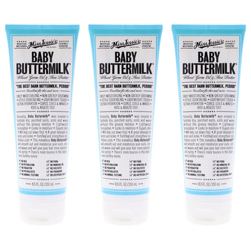 Baby Buttermilk by Miss Jessies for Unisex - 8.5 oz Cream - Pack of 3