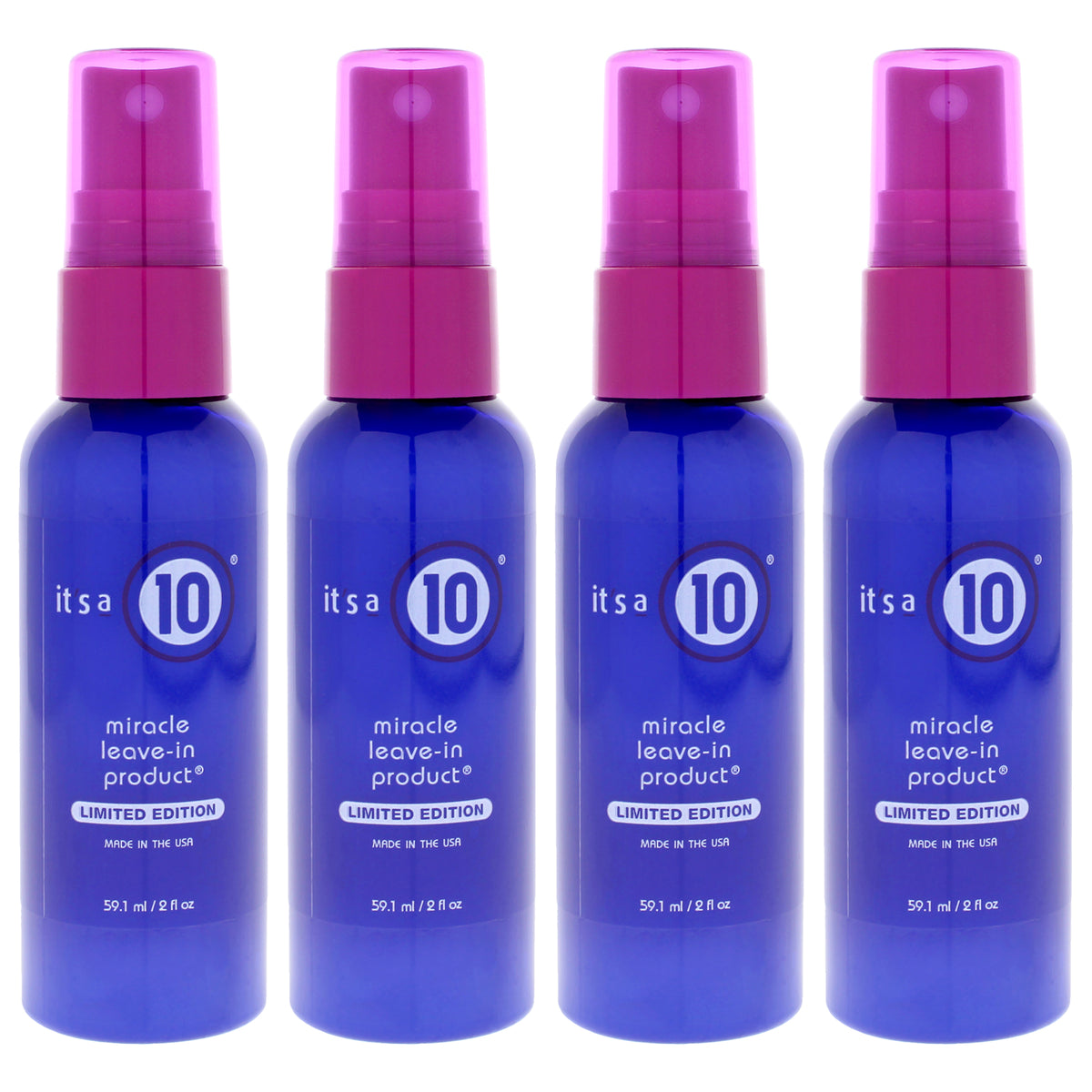 Miracle Leave In Product by Its A 10 for Unisex - 2 oz Hair Spray - Pack of 4