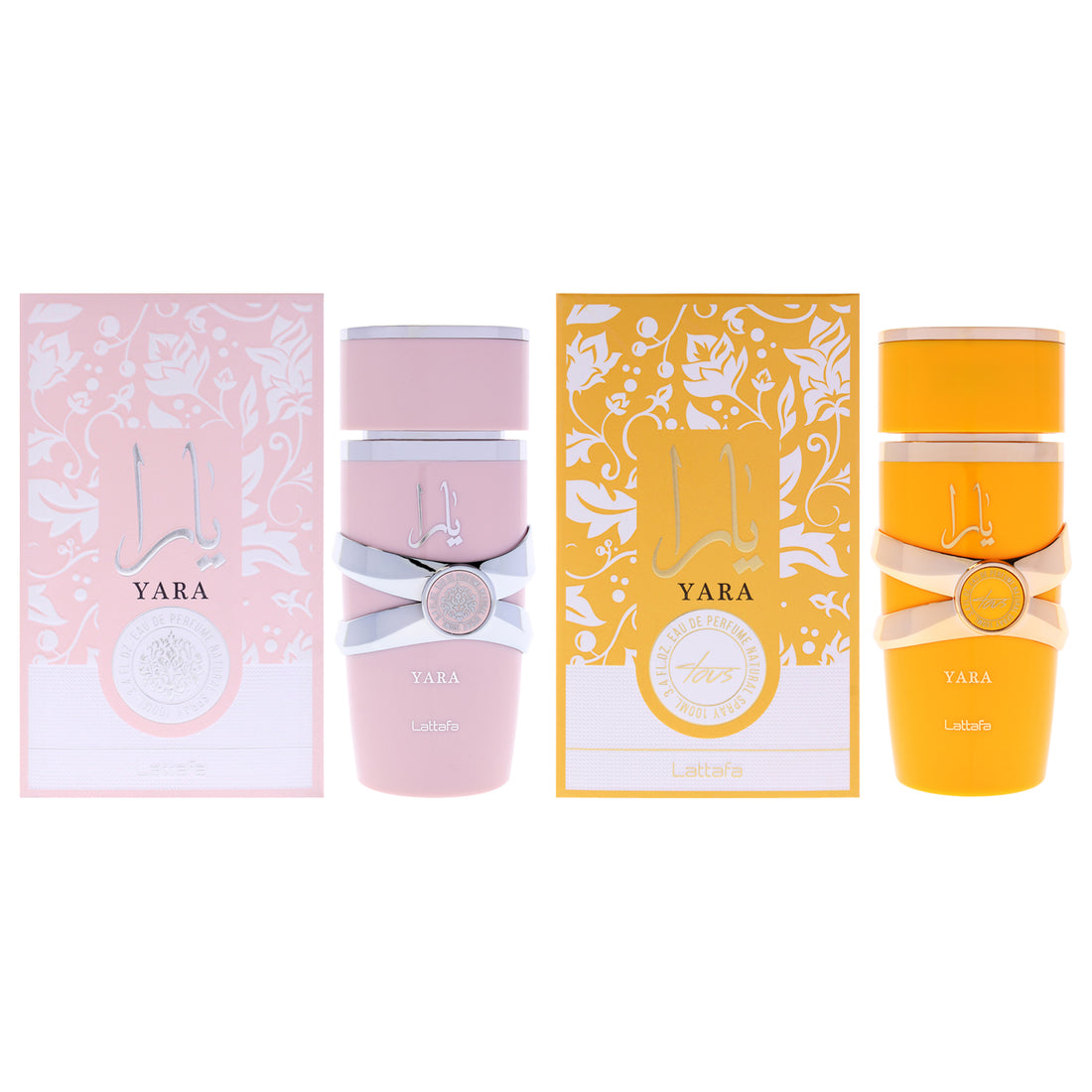 Yara Kit by Lattafa for Women - 2 Pc Kit 3.4oz Yara EDP Spray, 3.4oz Yara Tous EDP Spray