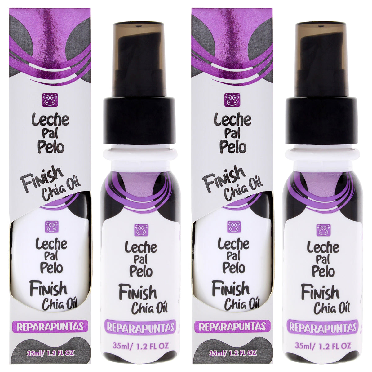 Traditional - Finish Chia Oil by Leche Pal Pelo for Women - 1.2 oz Oil - Pack of 2