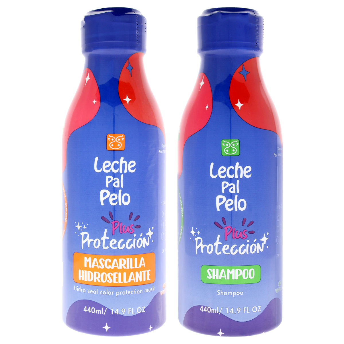 Protection Plus Kit by Leche Pal Pelo for Women - 2 Pc Kit 14.9oz Shampoo, 14.9oz Hydro Seal Color Protection Mask
