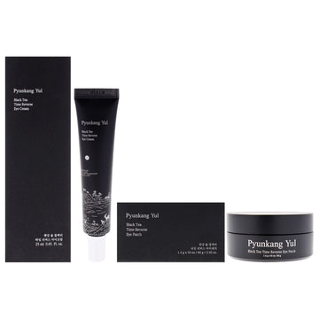 Black Tea Time Reverse Kit by Pyunkang Yul for Unisex - 2 Pc Kit 0.85oz Eye Cream, 60Pc Eye Patch