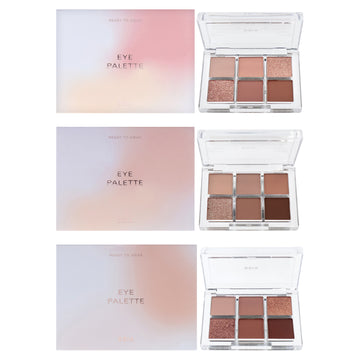 Ready To Wear Eye Palette Kit by BBIA for Women - 3 Pc Kit 0.18oz Eye Shadow - 01 Nude Blush, 0.18oz Eye Shadow - 02 Mood Blush, 0.18oz Eye Shadow - 03 Dry Flower