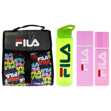 Fila Fresh For Men Refresh Kit by Fila for Men - 3 Pc Kit 3.4oz Fila Fresh EDP Spray, Fila Lunch Bag, Fila Water Bottle