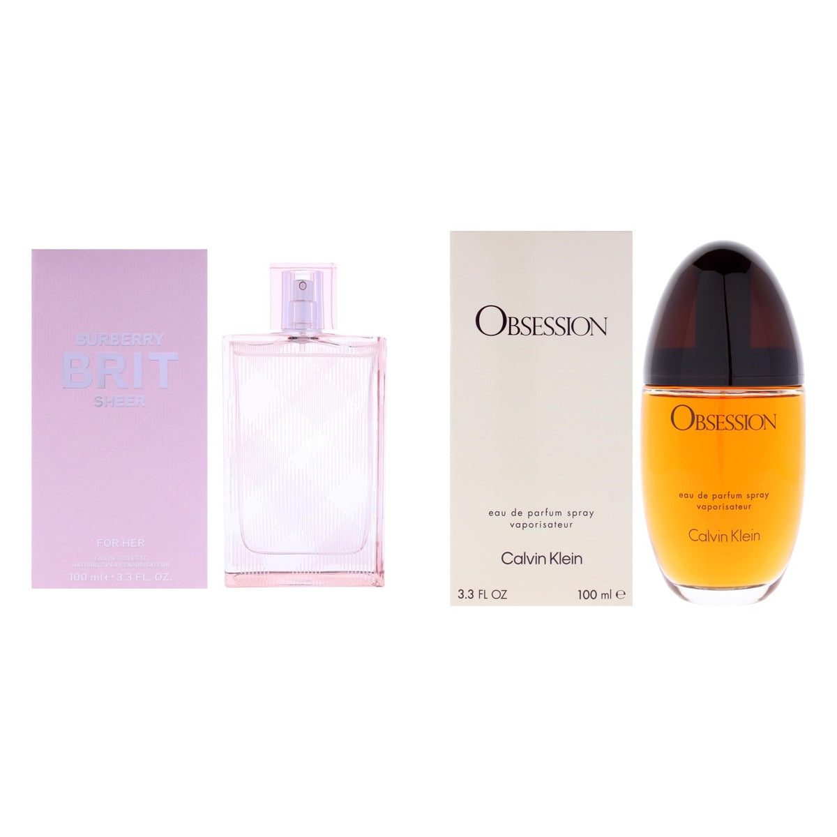 Burberry Brit Sheer + Calvin Klein Obsession Two-Scent Bundle