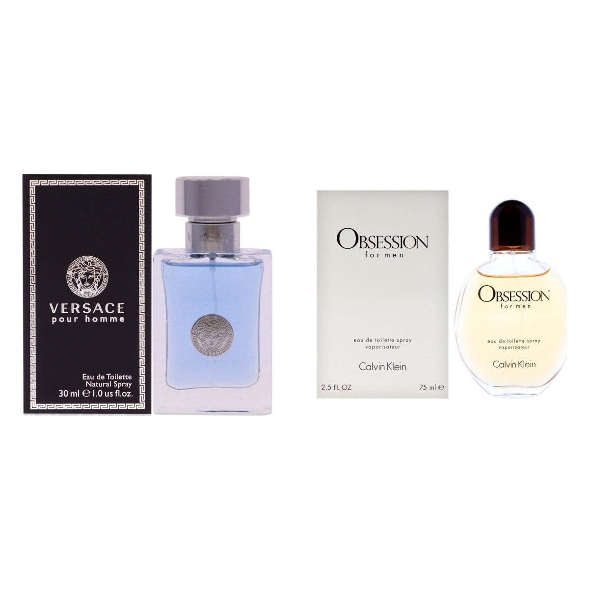 Versace Pour Homme + Calvin Klein Obsession Two-Scent Bundle
