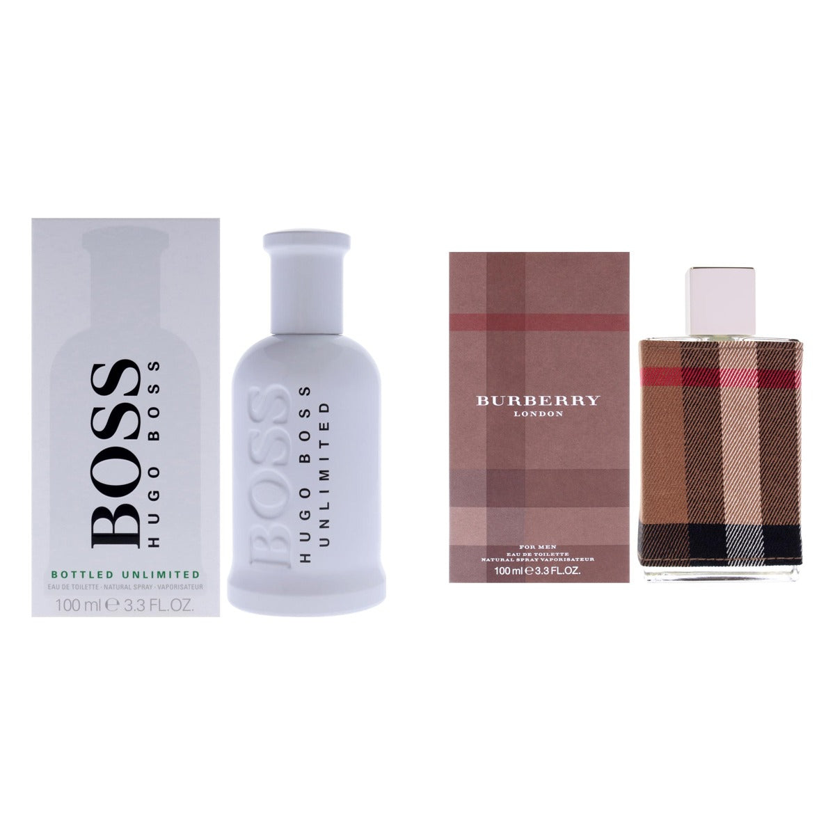 Hugo Boss Bottled Unlimited + Burberry London Two-Scent Bundle