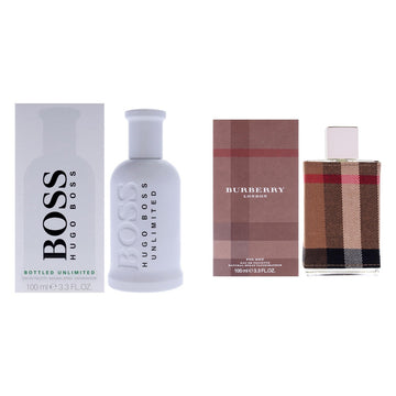 Hugo Boss Bottled Unlimited + Burberry London Two-Scent Bundle