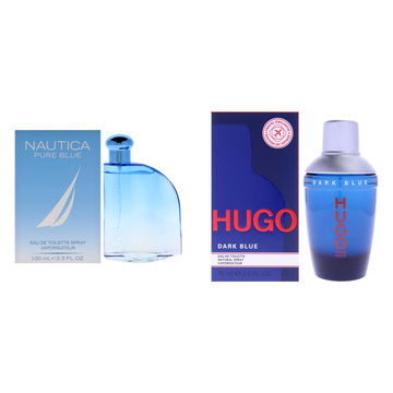 Nautica Pure Blue + Hugo Boss Dark Blue Two-Scent Bundle