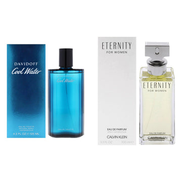 Davidoff Cool Water + Calvin Klein Eternity His and Hers Bundle